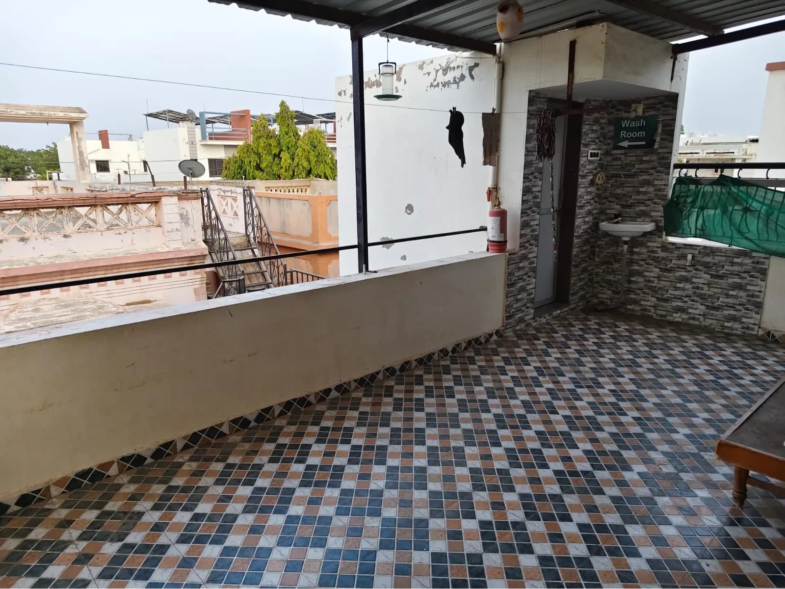 The open terrace at Ronak Coaching Center
